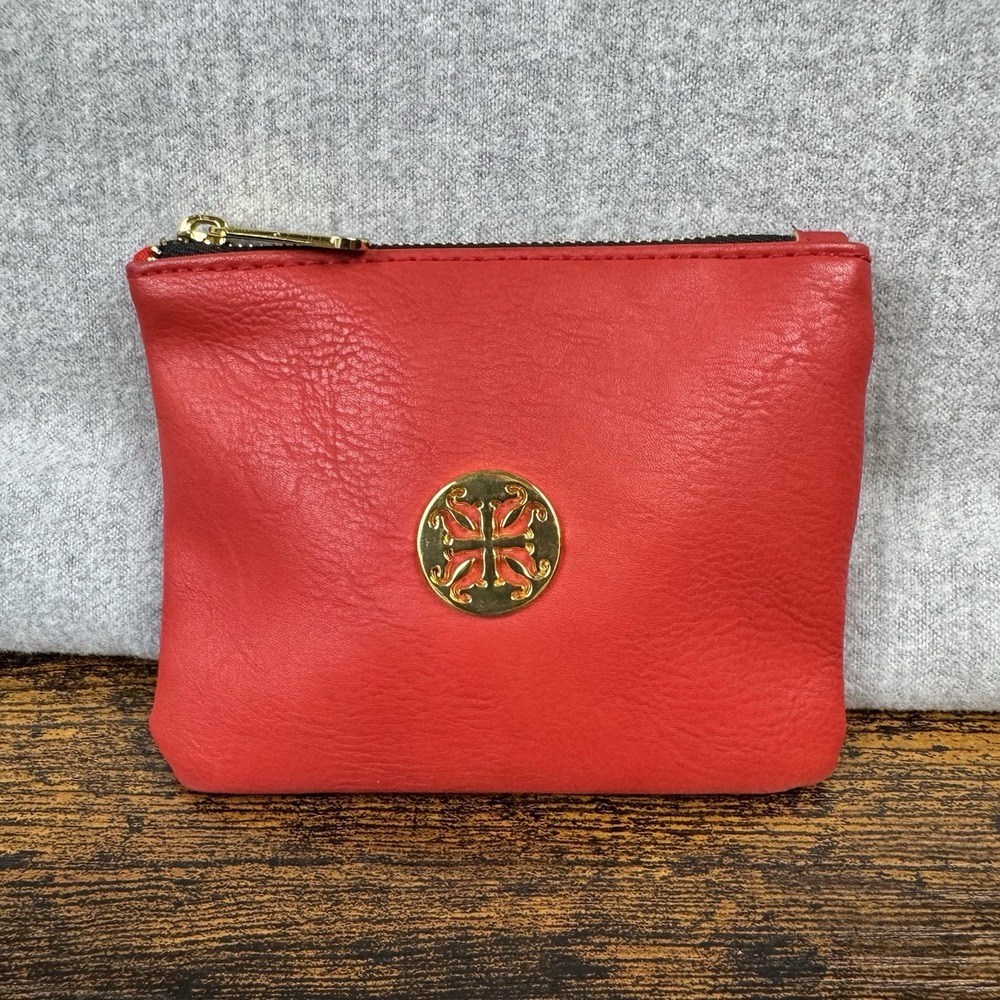 Rustic Cuff Red w/Gold RC Logo Zipper Closure‎ Storage Makeup Bag